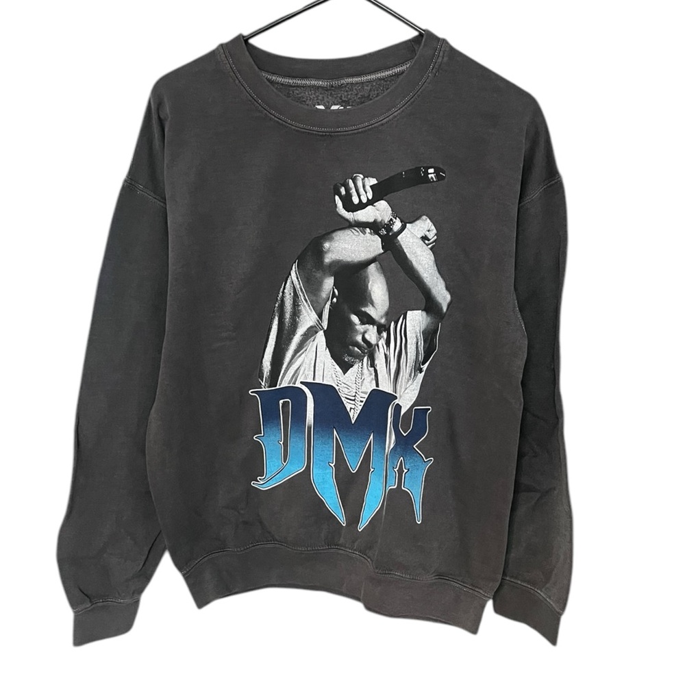 DMX Anthem Washed Graphic Crewneck Sweatshirt NWOT